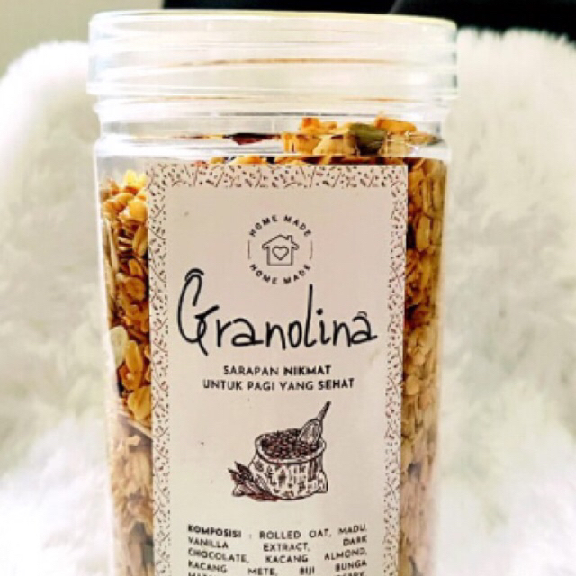 

(No Sugar) Premium Home made Granola Diet rasa NUTTY FRUITY dan DARK CHOCO by GRANOLINA, Cemilan dan Sarapan Sehat