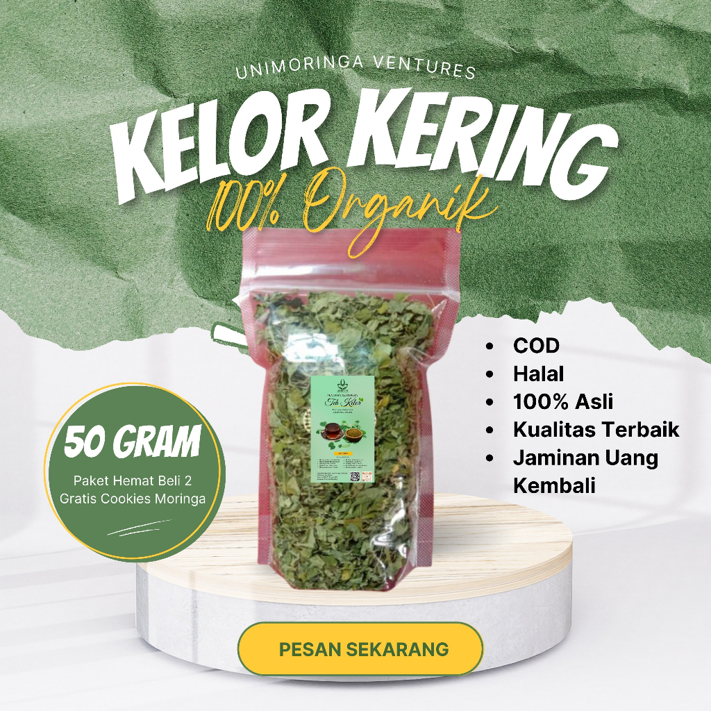 

Daun Kelor Kering sehat, Kelor Kering, Unimor, moringa kering, kualitas terjamin, 100% asli, organik, teh kelor, teh daun kelor, Daun Kelor COD, Kelor kering terbaik