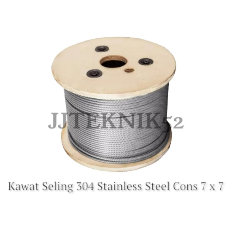 KAWAT SELING STAINLESS 304 5MM WIRE ROPE STAINLESS 304 5MM