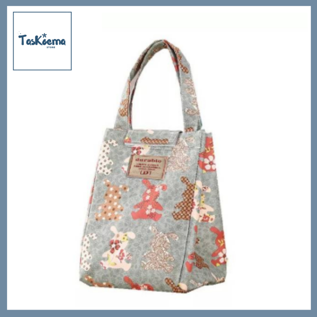 [BISA COD] Tas Bekal Makanan Tas Anak Tas Jinjing Wanita Pria Tas Motif Gajah Kelinci taskoema