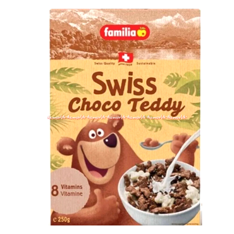 

Familia 250gr Swiss Choco Teddy Bear Delicious Crunchy Cereals With Cocoa White Chocolate Sereal Coklat Putih