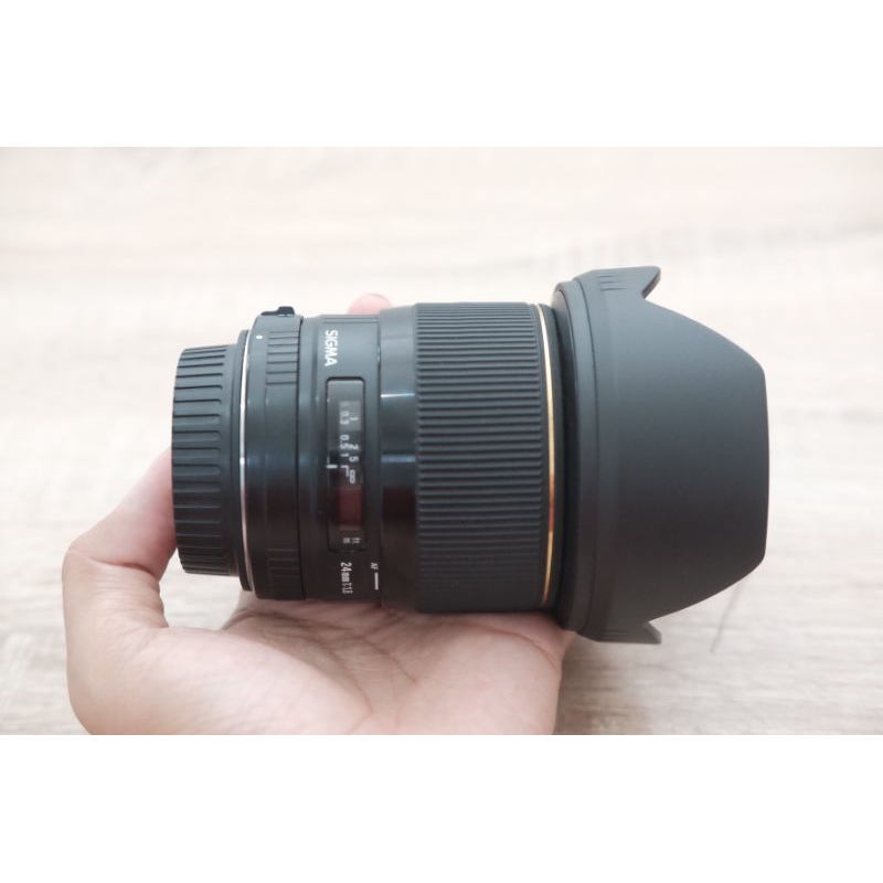 Sigma 24mm f1.8 EX DG lensa kamera DSLR Canon Fullframe dan apsc