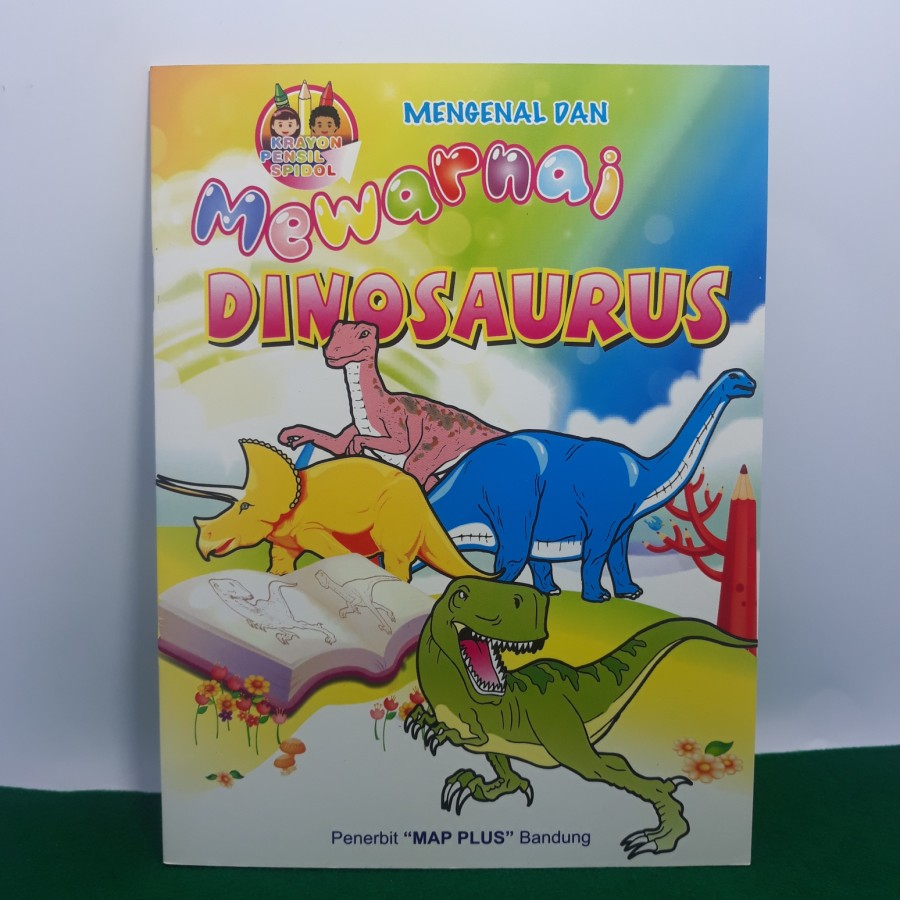 

BUKU MENGENAL DAN MEWARNAI DENOSAURUS map plus