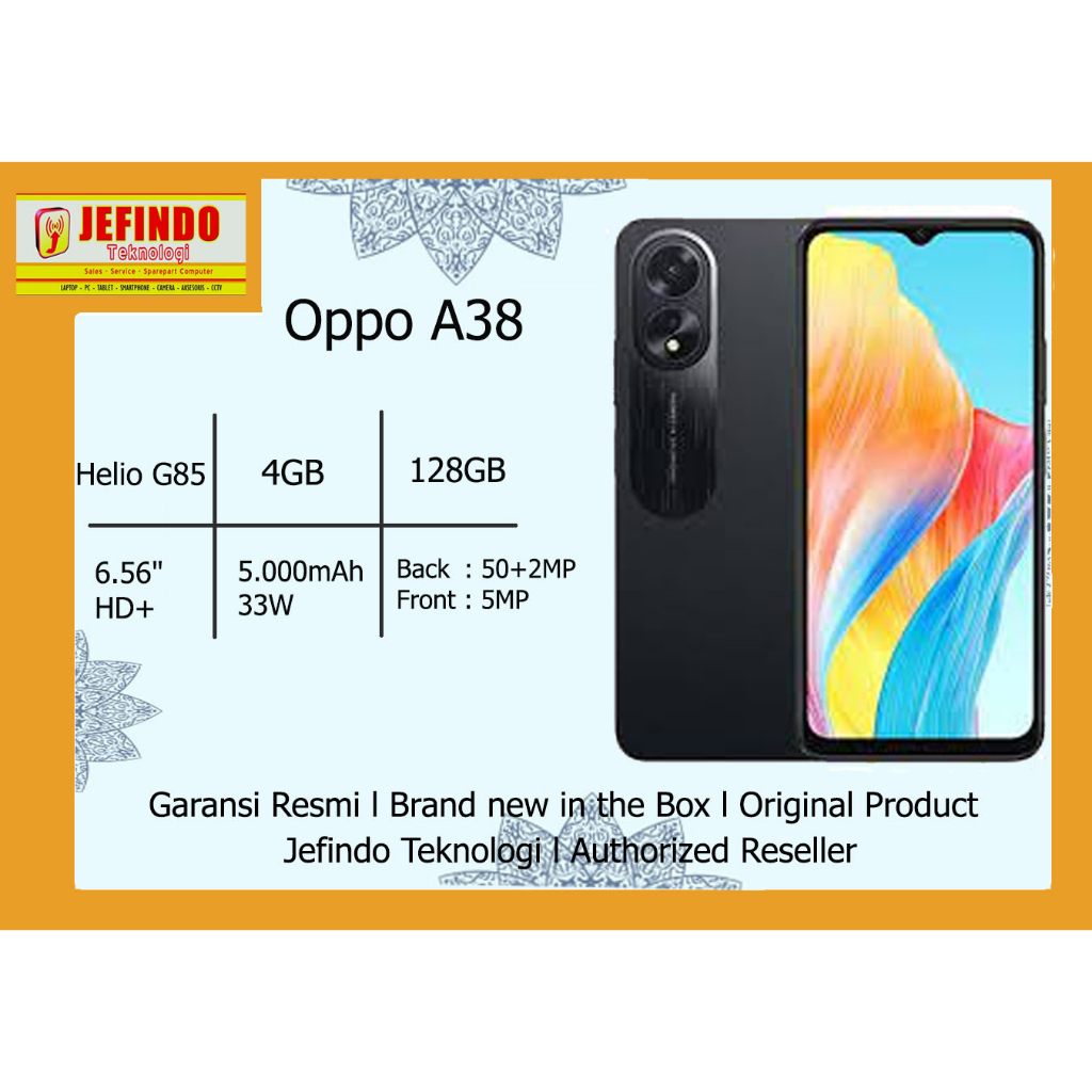 Oppo A38 4/128 Garansi Resmi Nasional