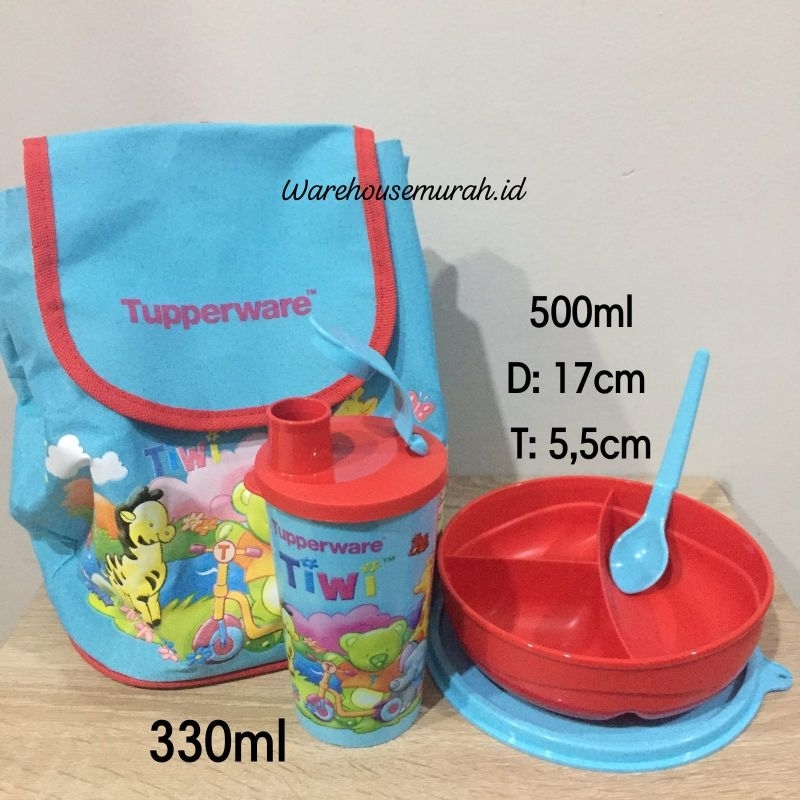 Tiwi N Friend Kids • Tiwi set ( bekal makan ) by tupperware