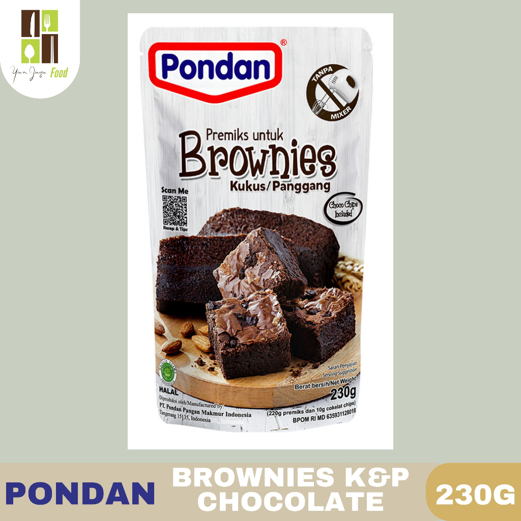 

Pondan Brownies / Bronis Kukus & Panggang Chocolate / Coklat 230g Pouch