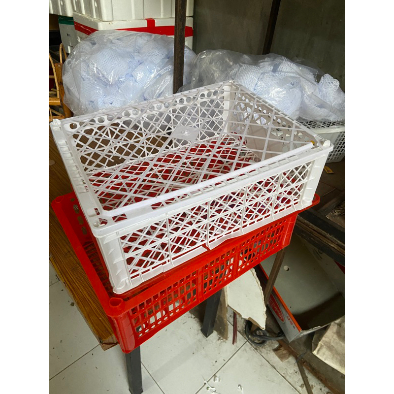 (MAKS checkout 8, lebih dari itu TIDAK dikirim) keranjang anggur keranjang jeruk 1 set dengan tutup 
