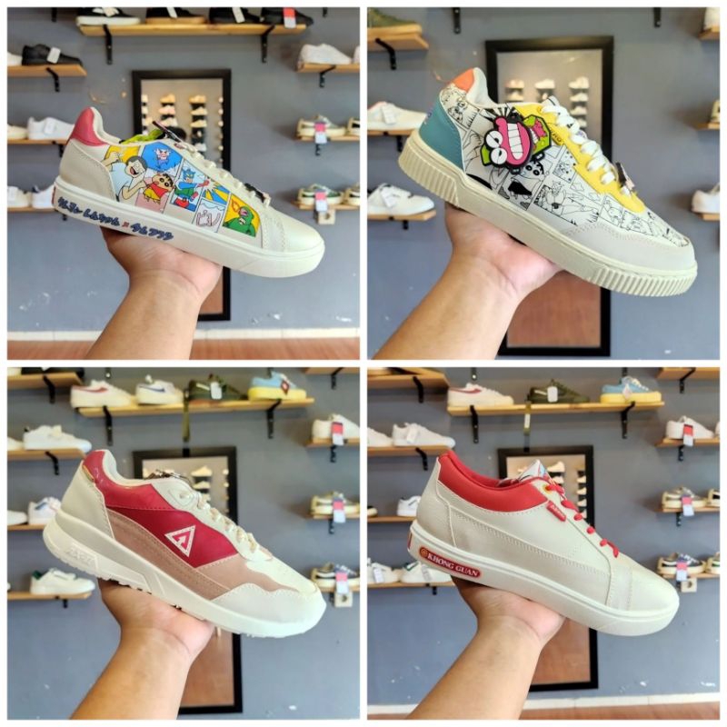 [ORIGINAL] AEROSTREET X SHINCHAN V1 & V2 | KITKAT | KHONG GUAN - SEPATU SNEAKERS KOLABORASI CASUAL P