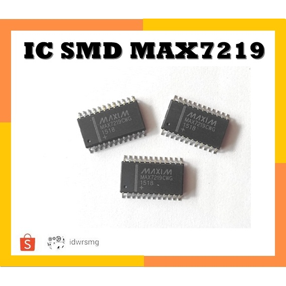 SOP24 SMD Max7219 MAX 7219CWG 8 x 7 Segment display Driver