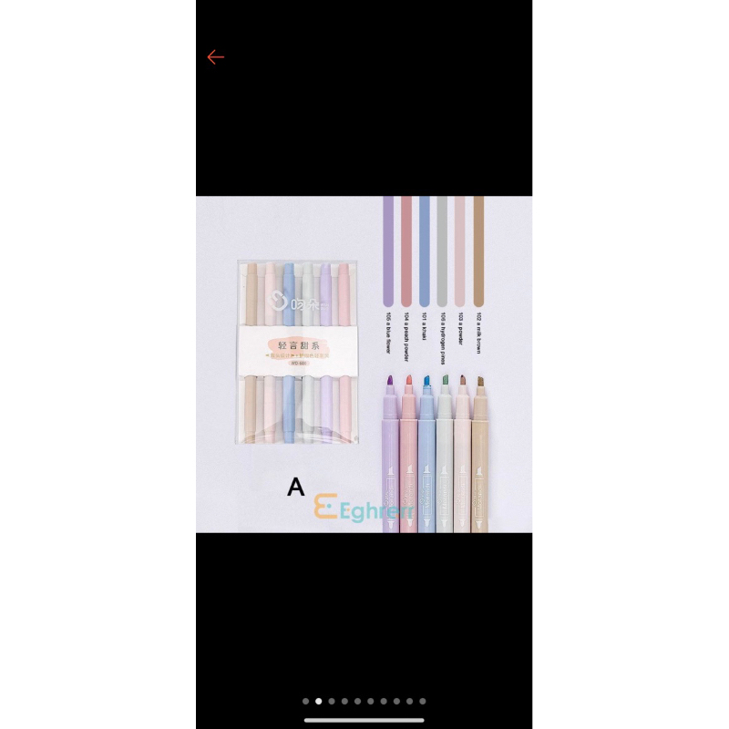 

✨EG 6 PCS Spidol Highlighter Pastel Colour Pen Journal Marker Pen Alat Tulis Replacement Stabilo-Eghrerr