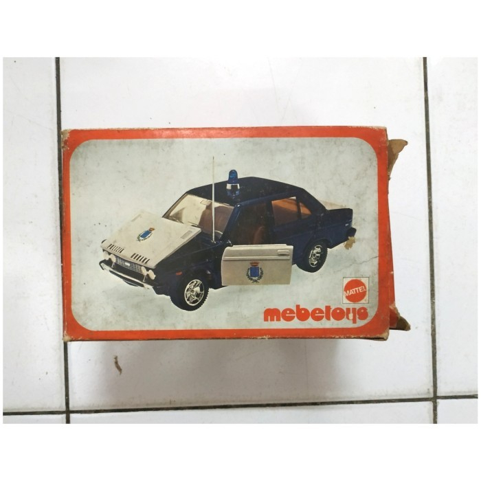 Vintage mattel mebetoys Tin toy police car