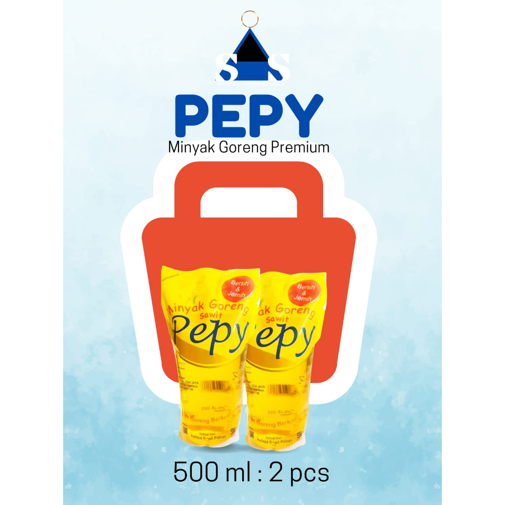 

PEPY minyak goreng super premium vitamin A, 500ML 2PCS