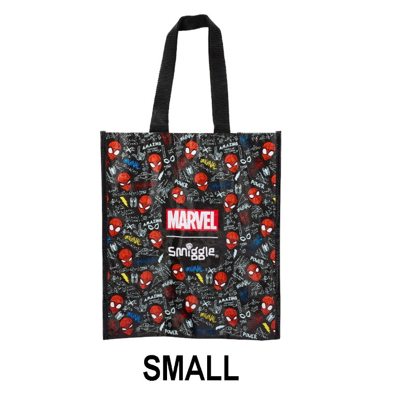 SMIGGLE SPIDERMAN REUSABLE BAG MEDIUM REUSE ME - TAS SMIGGLE