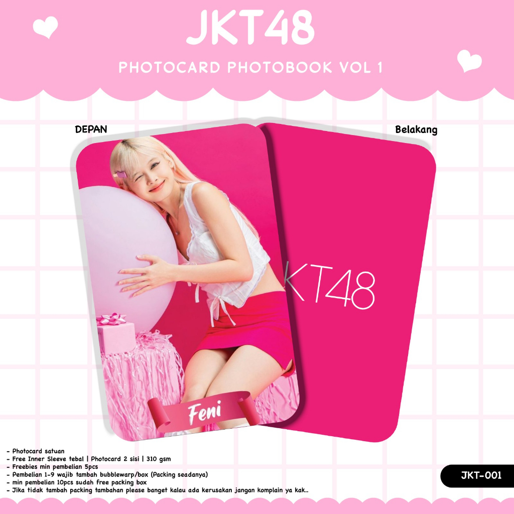 PHOTOCARD JKT 48 PHOTOBOOK VOL 1 PHOTOCARD JKT48 TERBARU GLOSSY