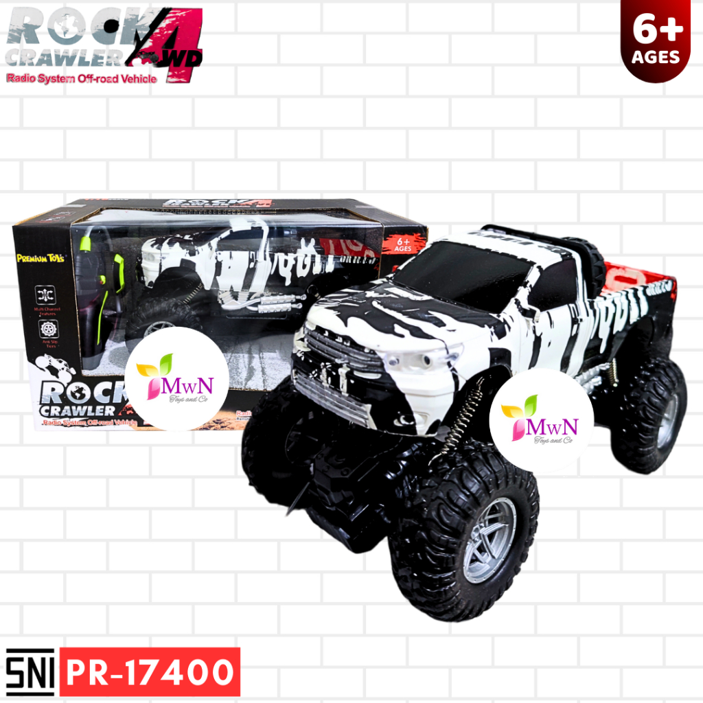 MWN Mainan Mobil RC Rock Crawler 4D Skala 1 : 18 PR-17400