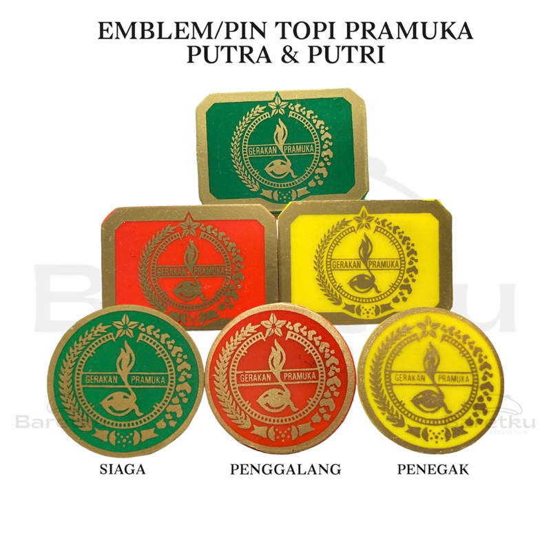 BARETKU - EMBLEM TOPI PRAMUKA / PIN PRAMUKA (GROSIRAN)