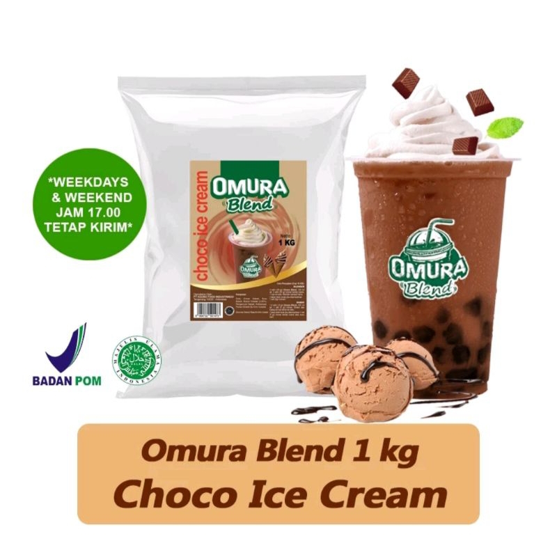 

Omura Blend Bubuk Minuman Rasa Choco Ice Cream / Powder Drink Choco Ice Cream 1 KG