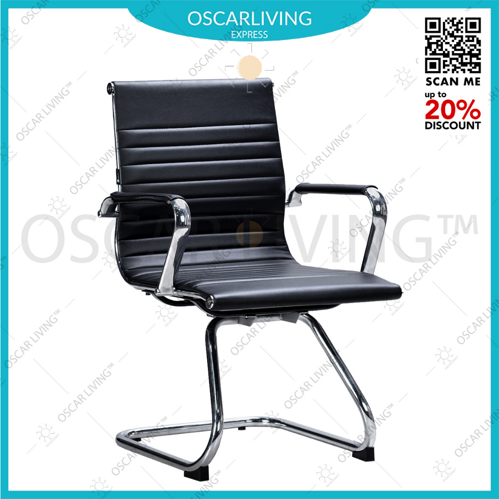 Kursi Kantor/Kursi Hadap Ergotec LX 807 U Chrome - Hitam - Jabodetabek