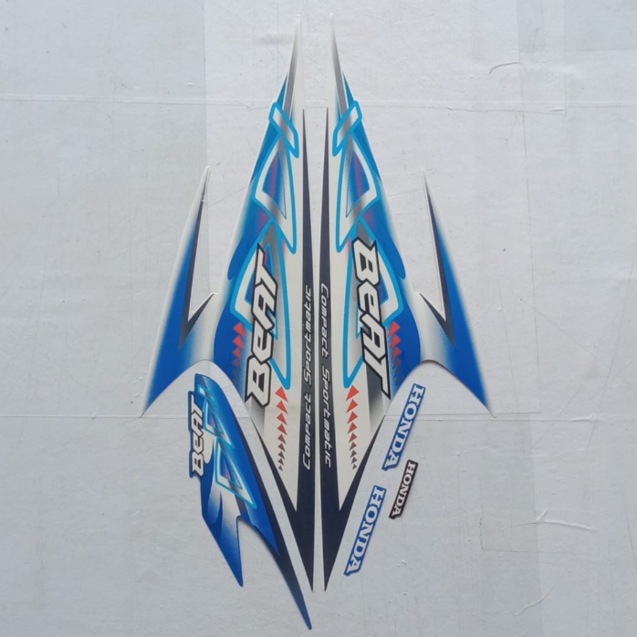 Sticker Striping Standar Honda Beat Karbu 2012 Lis Les Motor Honda Beat Karbu 2012