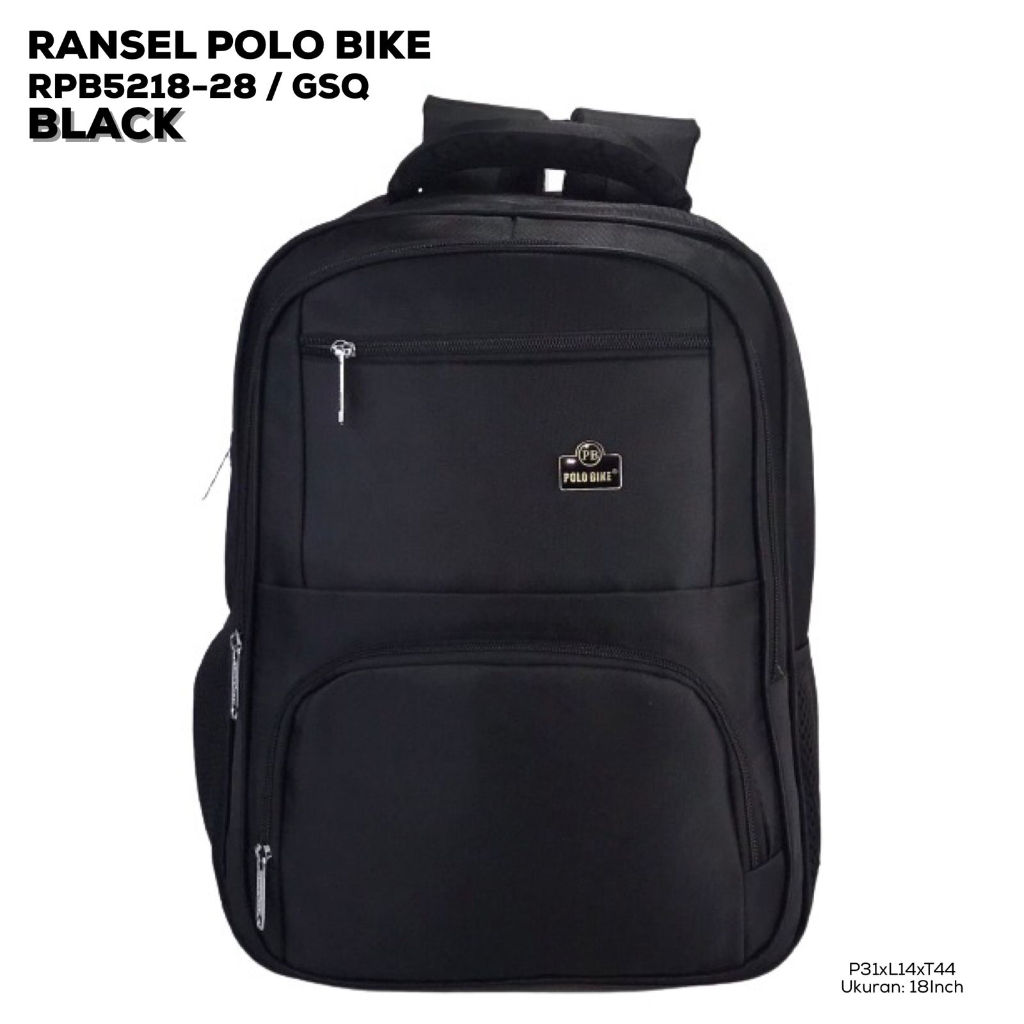 Tas Ransel Polo Bike Tas ransel Bagus Untuk Pria Wanita Tas Laptop Tas Kerja Tas Sekolah RPB5218-28
