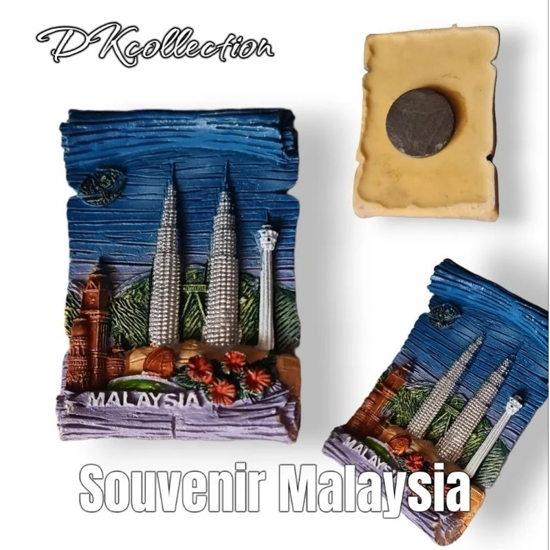 Souvenir malaysia Tempelan kulkas malaysia magnet kulkas malaysia magnet kulkas kualalumpur