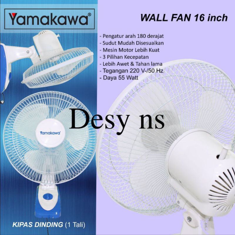 KIPAS ANGIN DINDING TD KAVOLUX 16" /WALL FAN 16"/KIPAS ANGIN DINDING TD KAVOLUX 16INCHI/KIPAS ANGIN 