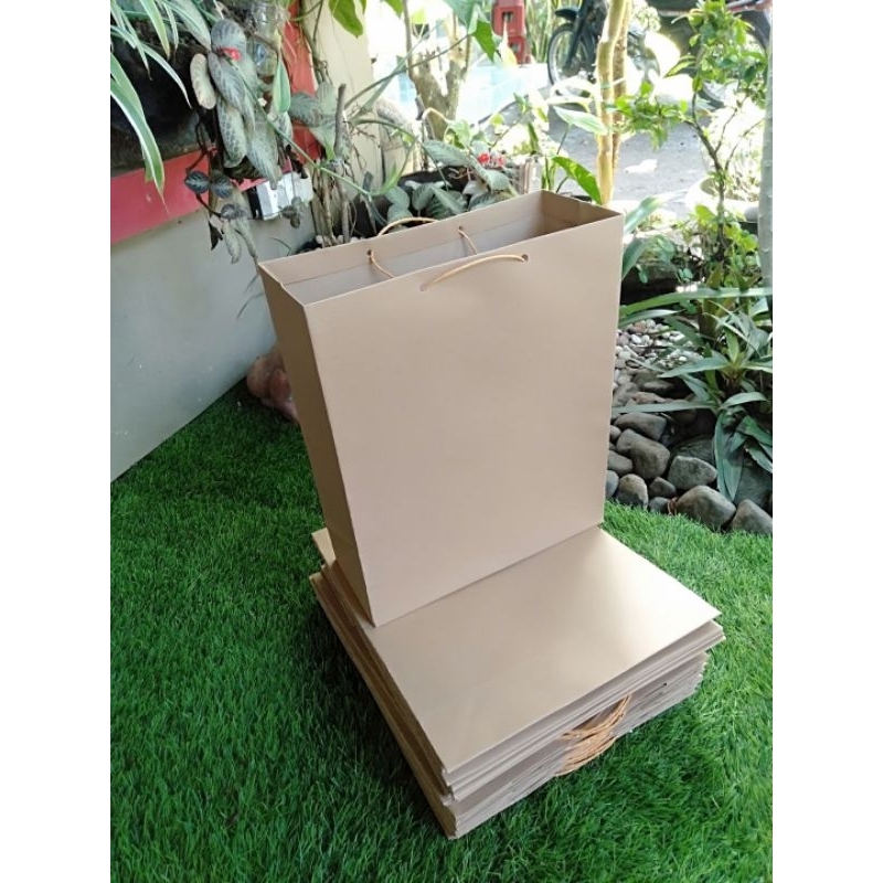 

PAKET HEMAT 20 pcs paperbag tas kertas 27x7x32