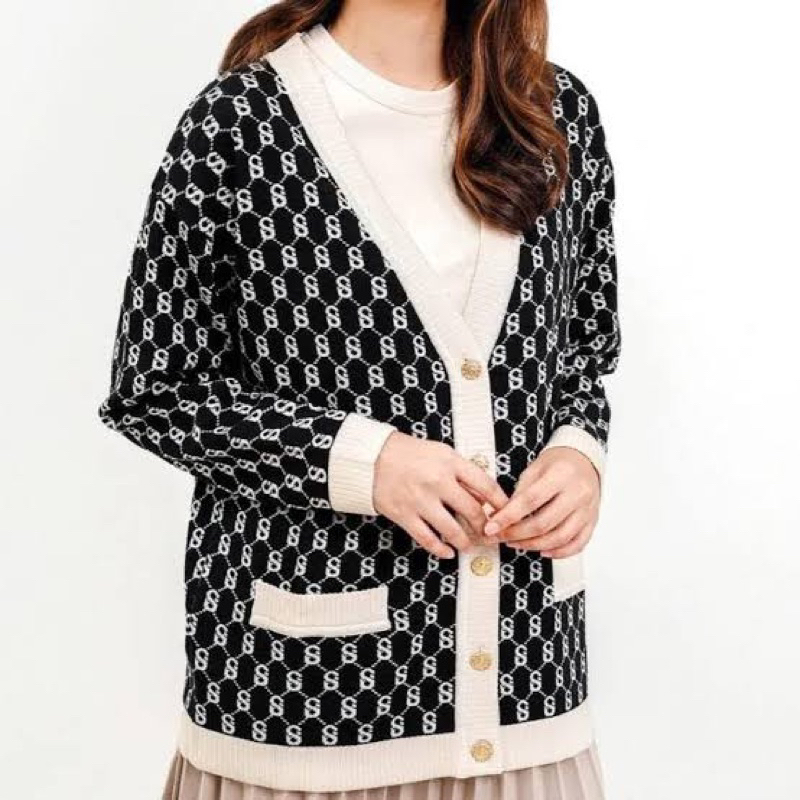 CARDIGAN MONOGRAM BY BUTTONSCARVES PL