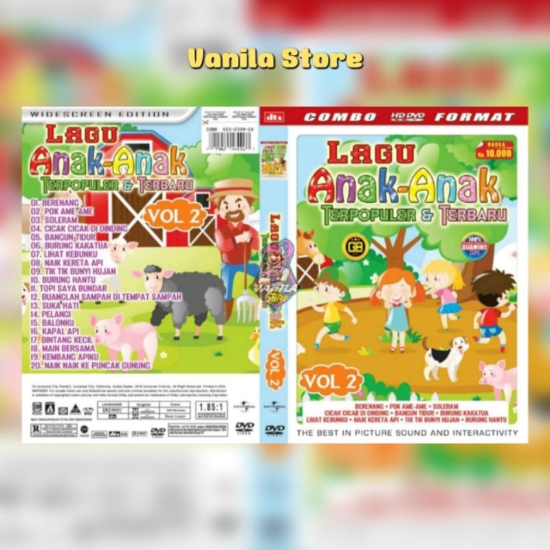 Kaset Video Musik Lagu Anak Anak Terpopuler Dan Terbaru Vol. 1