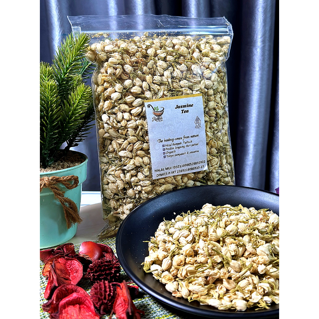 

Teh Melati Putih Kuncup Kering 50 gram / 10 Gram - Rempah Bu Risma