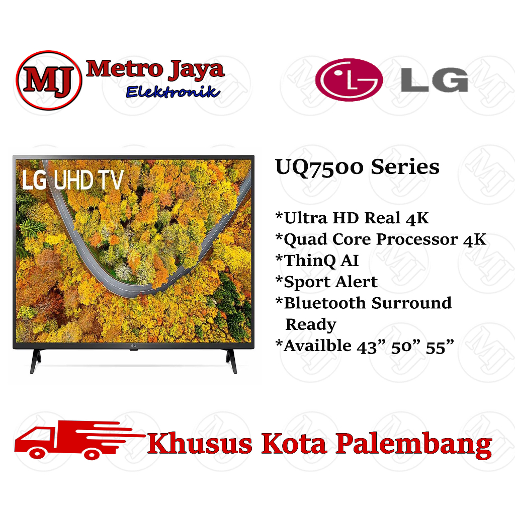 LED TV LG 50 inch 50UQ7500PSF SMART TV UHD 4K 50 INCH 50UQ7500