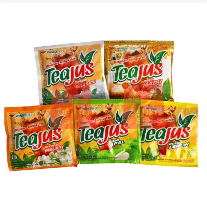 

TEA JUS 8 GRAM TEAJUS APEL GULA BATU LEMON MADU MELATI SACHET RENCENGAN CEMILAN ANAK GROSIR MURAH 1 RENCENG PACK DUS MINUMAN INSTANT TEA TEH INSTAN