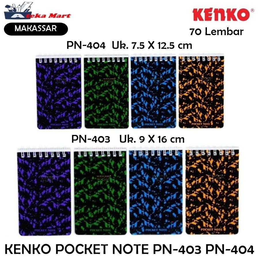 

[PCS] KENKO POCKET NOTE PN-403 PN-404 BUKU CATATAN