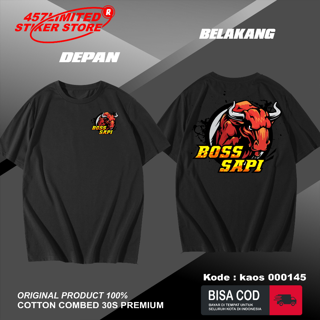 KAOS SAPI SIMENTAL Baju Kaos SAPI SUPER Indonesia Kaos Jagal Sapi Peternak Sapi IDUL QURBAN