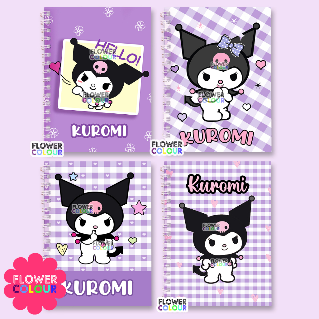 

Notebook Ring | Buku Catatan Karakter Kuromi | Notes Kuromi