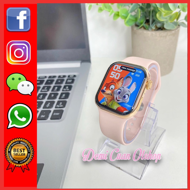 COD Jam Tangan Pintar Android hp Layar Sentuh Smartwatch Pria Wanita Anti Air / Smart Watch Cowok Ce