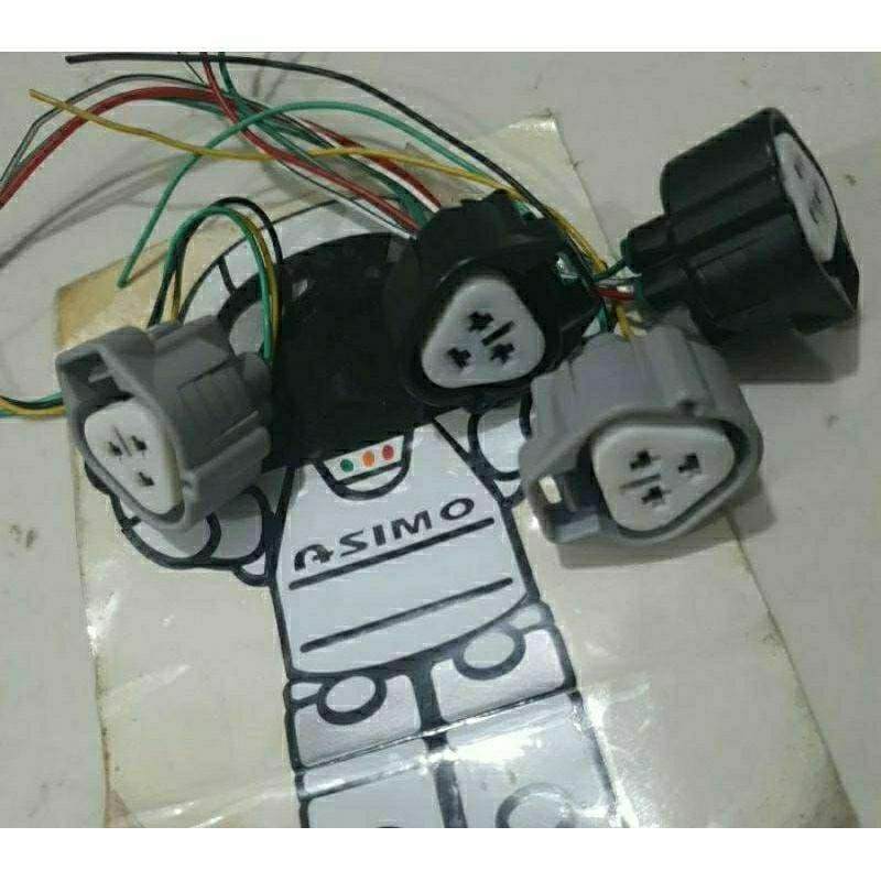 Soket kompresor ac pin 3 original toyota lexus camry alphard vellfire Harrier Rav4 land cruiser rove