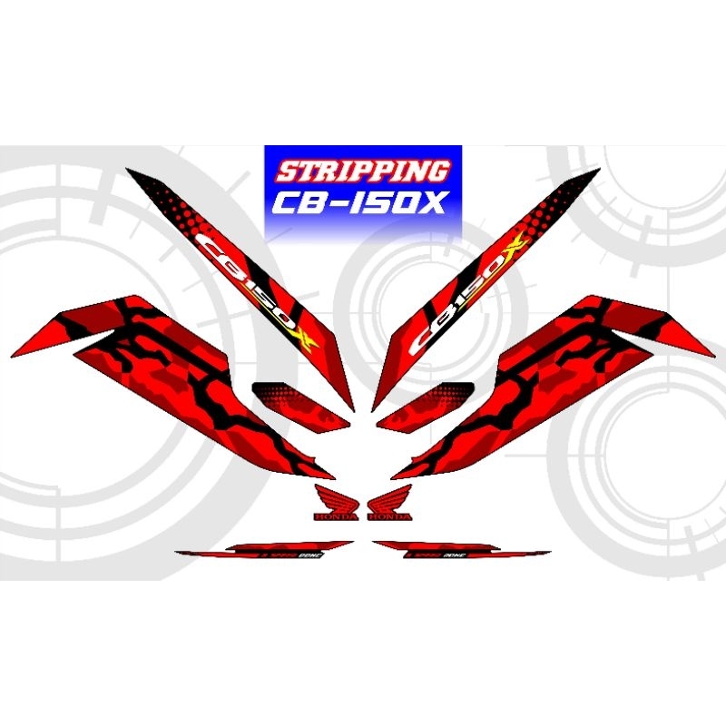 STRIPING HONDA CB150X/STICKER HONDA CB150X