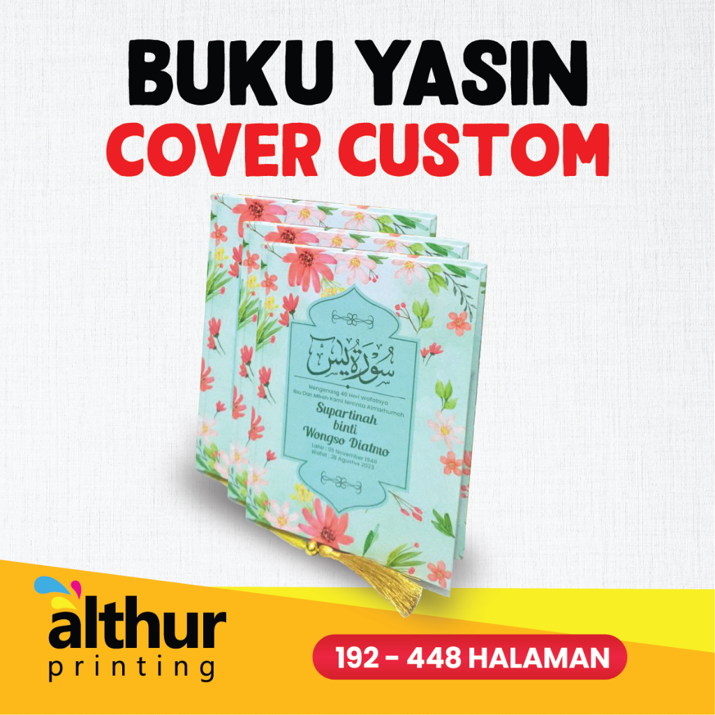 BUKU YASIN HARDCOVER CUSTOM NAMA