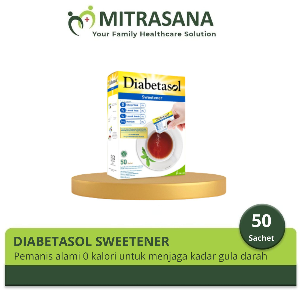 

Diabetasol Sweetener No Calories 50 Sachet