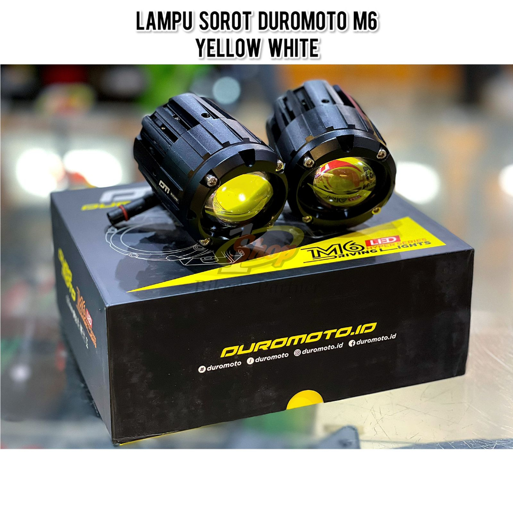 DUROMOTO Lampu Sorot Led FogLam Lampu Tembak Duromoto M6