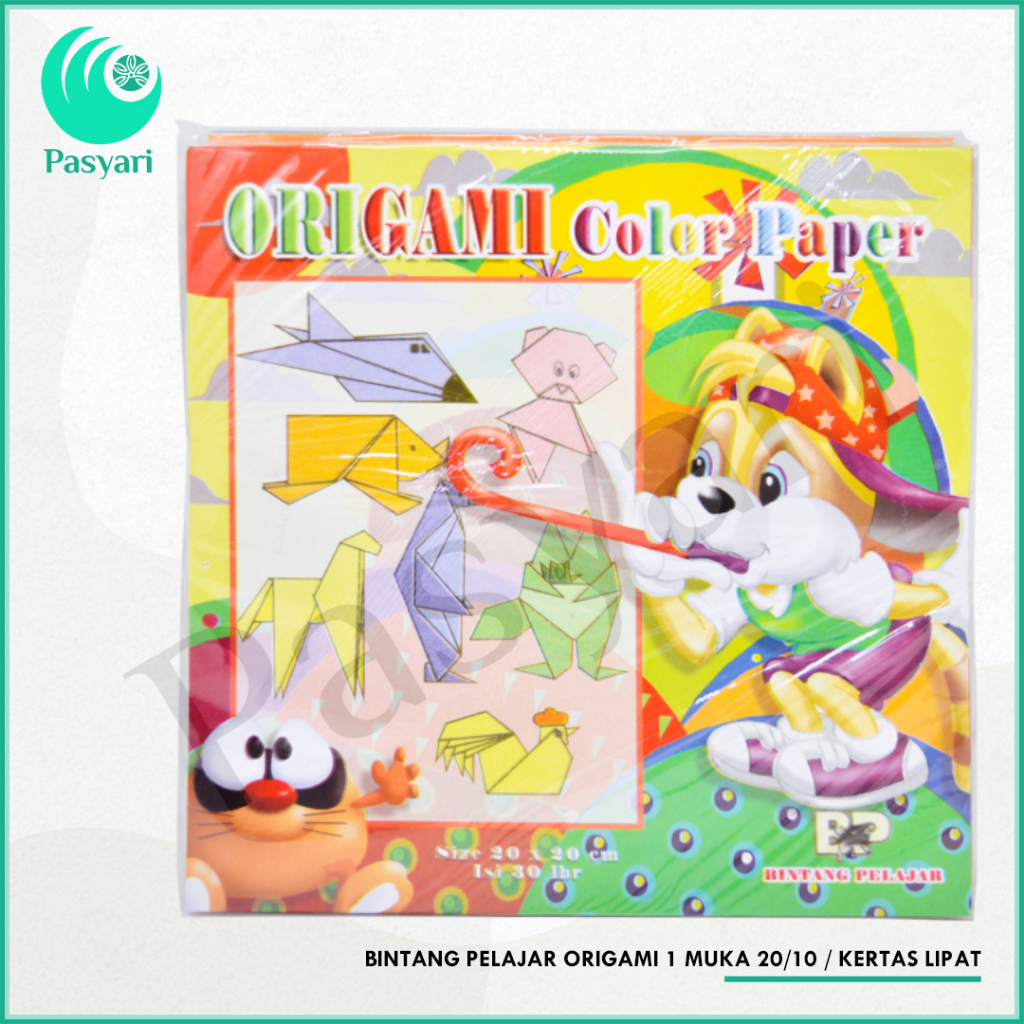 BINTANG PELAJAR ORIGAMI 1 MUKA 20/10 / KERTAS LIPAT