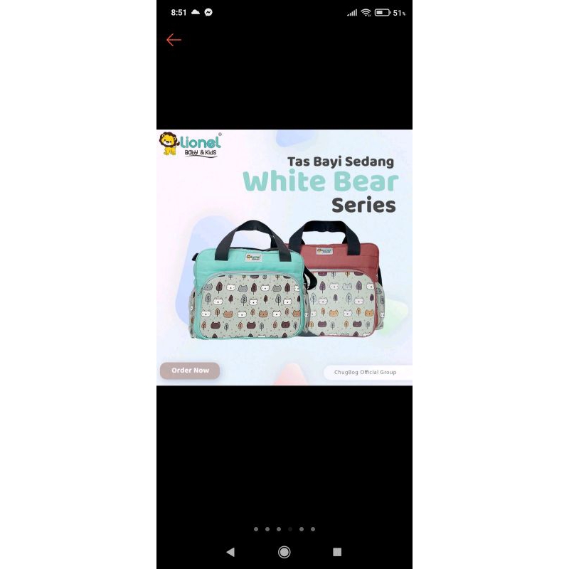 TAS BEBY SEDANG LIONEL LBT 5002