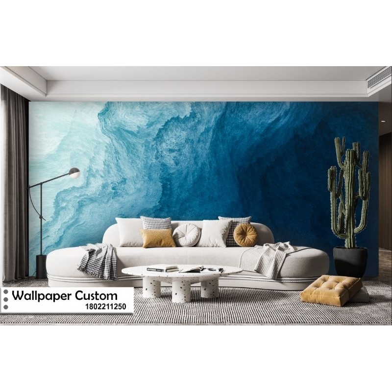 Wallpaper Custom 3D Tema Abstrak | Wallpaper Kamar | Wallpaper Ruang Tamu | Wallsticker | Wallpaper 
