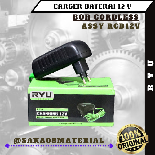 JUAL CHARGER ASSY RCD 12 V PENGISI BATERAI BOR CORDLESS RYU ORIGINAL TERBARU / CAGER BATERE 12V BOR 