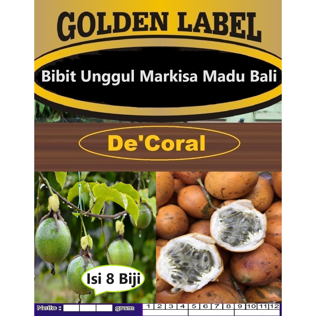 Bibit Unggul Markisa Madu Bali | Biji Benih Markisa Bali
