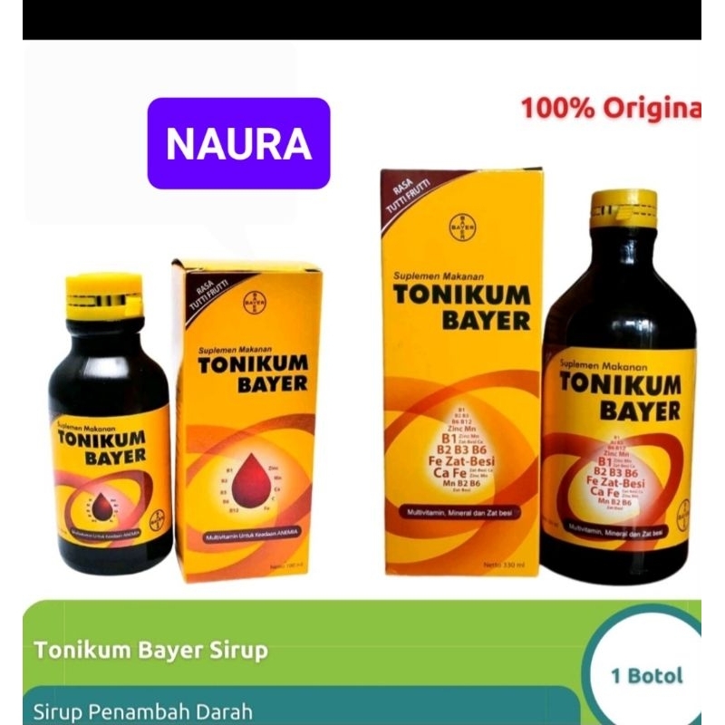 TONIKUM BAYER MULTIVITAMIN ZAT BESI PENAMBAH DARAH