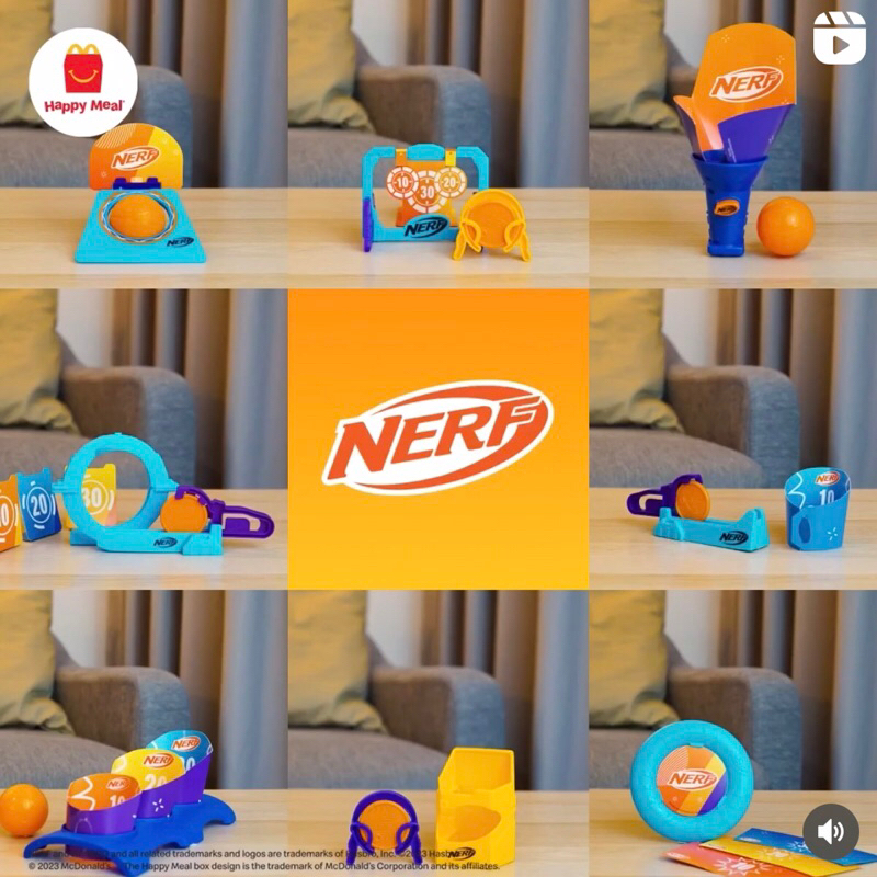 Mainan Happy Meal McD Toys Nerf McDonald Toy baru new segel