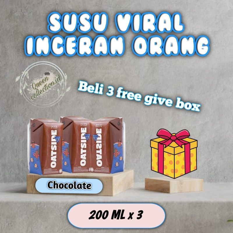 

❤️SUSU VIRAL❤️ OATSIDE MINI OAT MILK 200ML (STRAW)