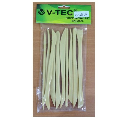 

V-tec Alat Clay VT 28A/10 isi 10pc / Paint Knife Plastik